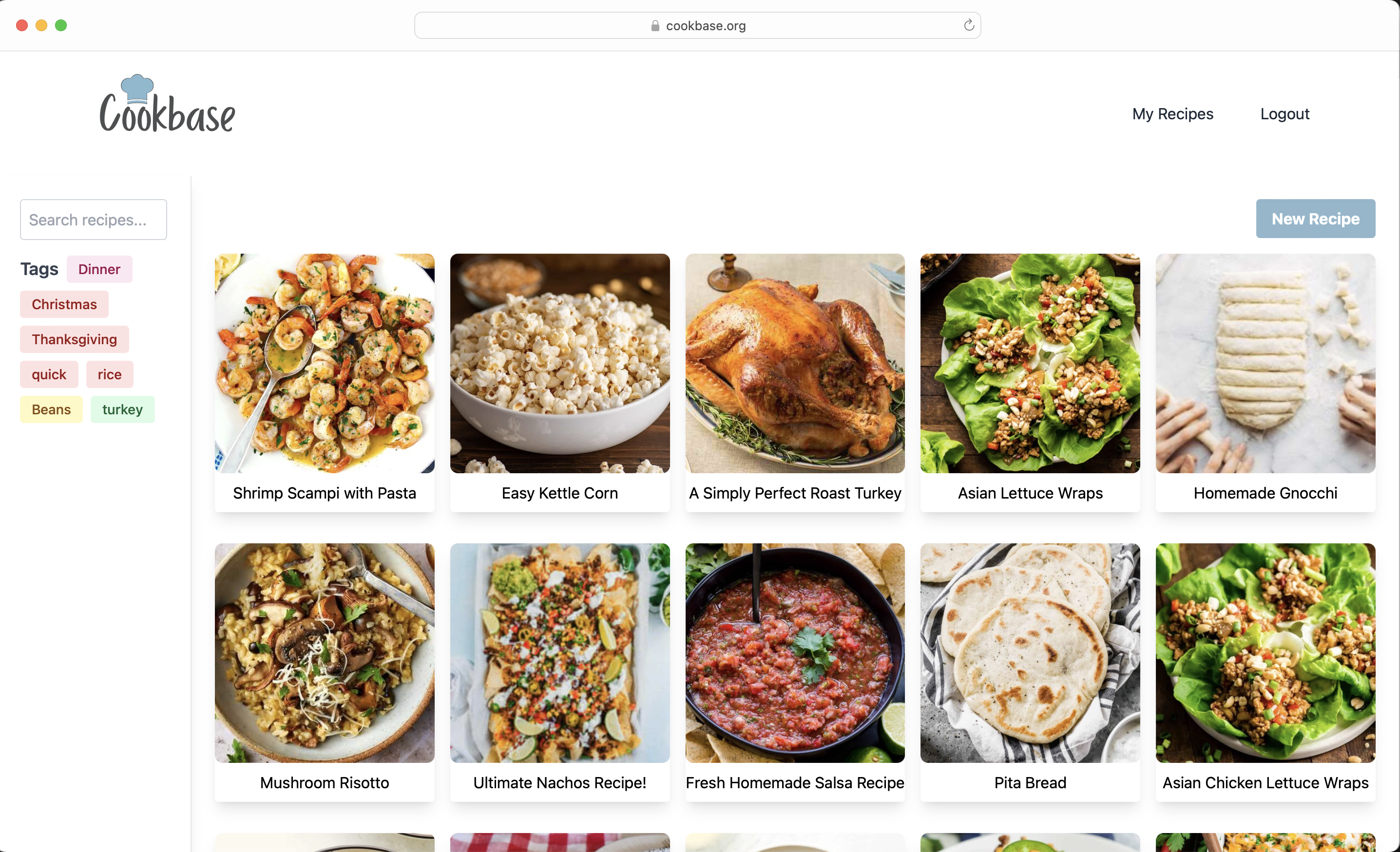 CookBase App Screenshot